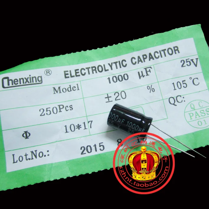Frete grátis 100 pçs 1000uf25v capacitor eletrolítico 1000uf/25v 1000uf 25v 10x17mm