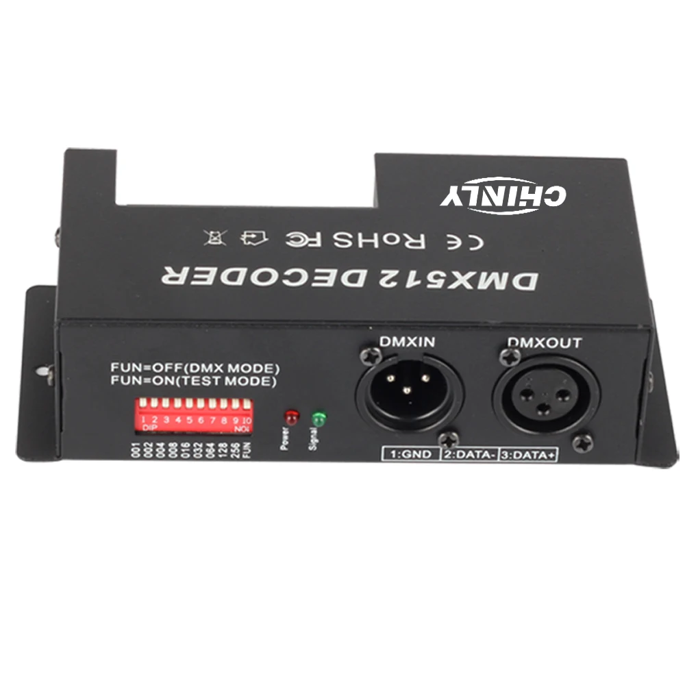 3 Channel 30A RGB DMX 512 Dekoder LED Controller DMX Dimmer Digunakan untuk DC12-24V RGB LED Strip