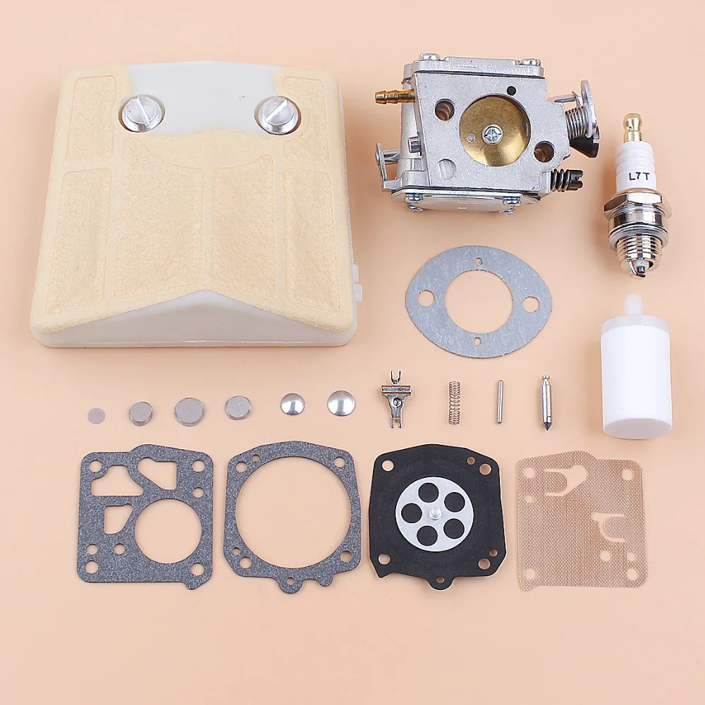 Carburatore Carb Membrana del Filtro Aria Kit di Riparazione fit Husqvarna 61 66 266 503280316 Motosega Tillotson HS-254B Carburatore RK-23HS