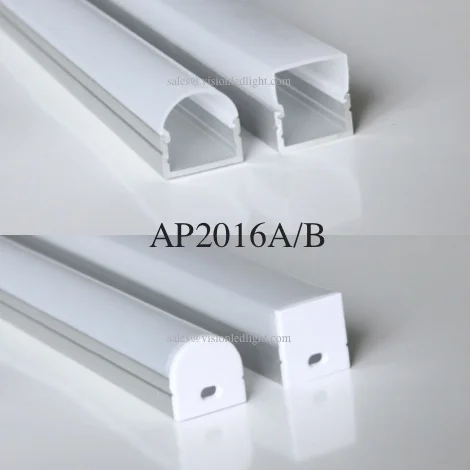 20m a lot, 1m per piece, Inner: 16.2mm, Aluminum led profile for double row led strips light, aluminum led strip light housing