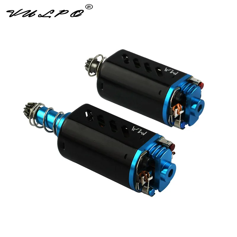 VULPO M160 High Torque Metal Back Cover Heat Dissipation Type Motor Long/Short Axis For Airsoft AEG M16/M4/MP5/G3/P90/AK/G36