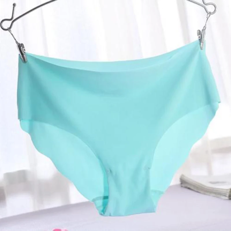 Women Briefs Sexy Solid Seamless Soft Thongs Lingerie Hipster Underwear Panties