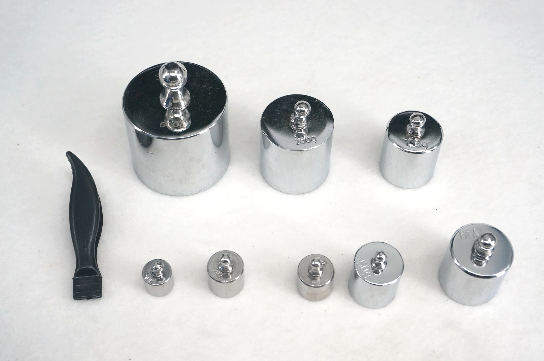 Box of Set Include 10g 20g*2 50g 100g*2 200g 500g Total 1000g Chrome Plating Steel Calibration Weight