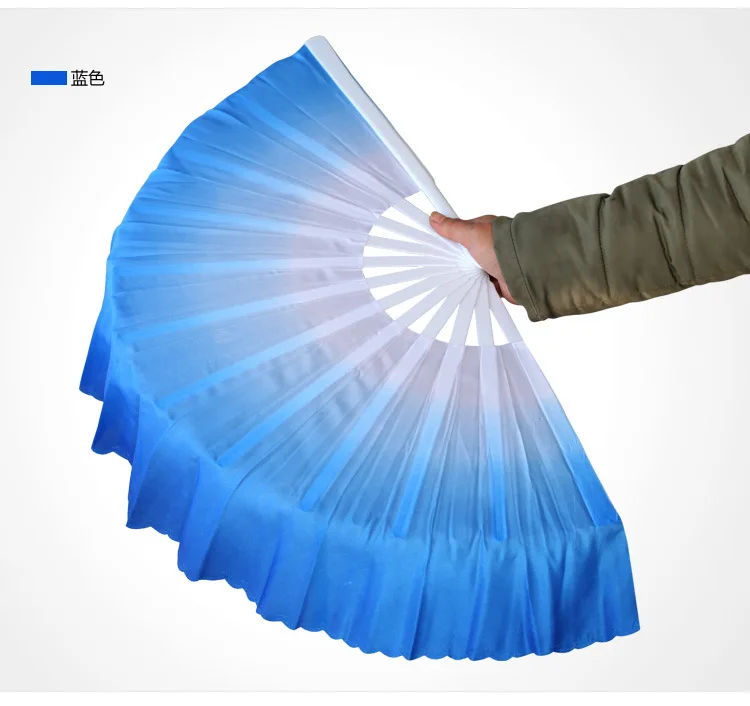 DHL Freeshipping 30pcs gradient color Chinese silk dance fan KungFu fan/wedding Gifts