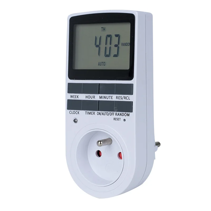 Imagem -03 - Temporizador Digital Eletrônico Tomada de Cozinha Tomada Programável 24 Horas Cíclico ue Reino Unido au Eua fr br Plug 220v 120v