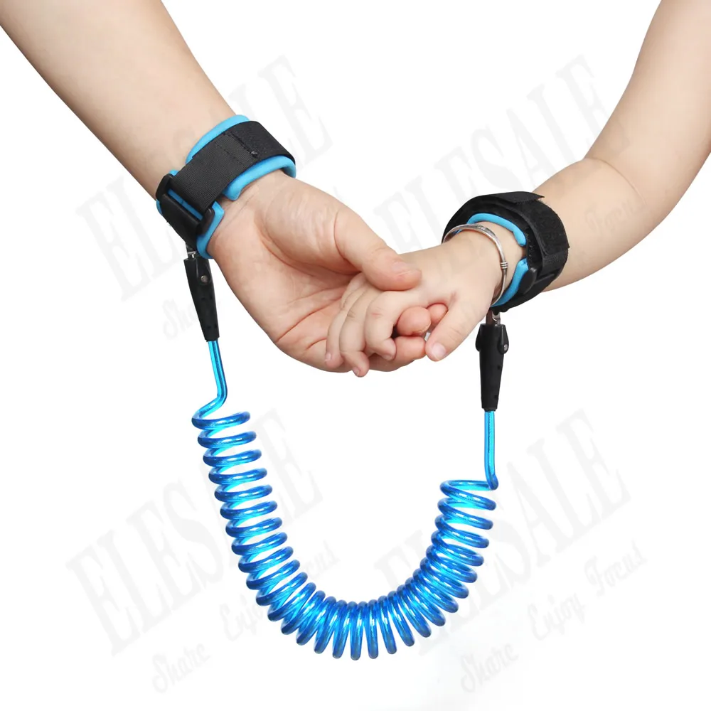 

New Kids Safety Harness Child Anti-lost Wrist Band Extensible Children Belt Walking Assistant Stainless Steel Wire 1.5m