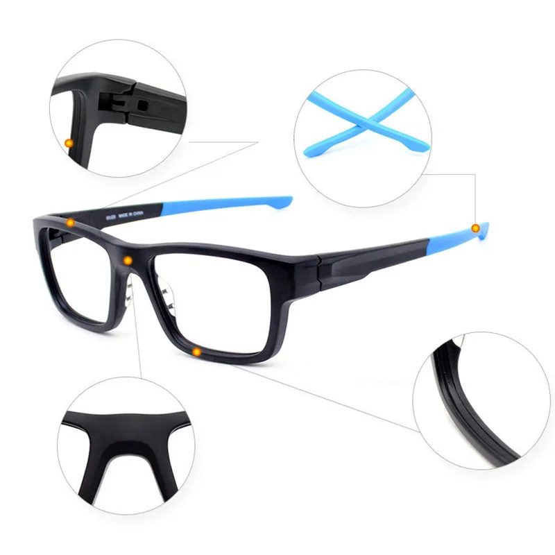 Legs Changable Glasses Frame Tr-90 Plastic Optical Eyeglasses with Colorful Optional Temple Arms Flexible Unisex Fashion Eyewear