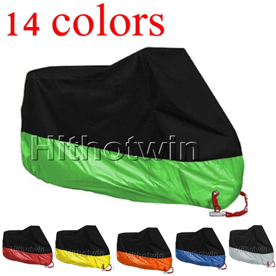 Juste de protection UV étanche pour moto, housses de scooter anti-poussière, housse de pluie pour KAWASAKI ZX6R ZX10R ZZR1100 ZX14R ZX9R, 14 couleurs