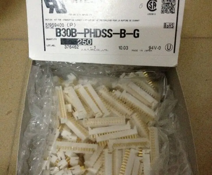 

B30B-PHDSS-B-G HEADER JST Connectors terminals housing 100% new and original parts