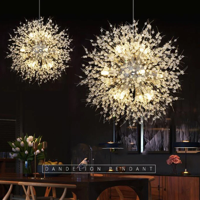 

Modern Chandelier Chrome Golden Vanity Suspension Crystal Chandelier Hanging G9 LED Lighting Lustre for Living Room