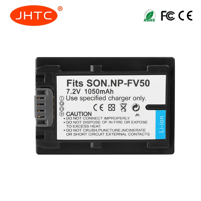 

NP-FV50 NP FV50 Battery 1050mAh For Sony NP-FV30 NP-FV40 HDR-CX150E HDR-CX170 HDR-CX300 Camera Batterie