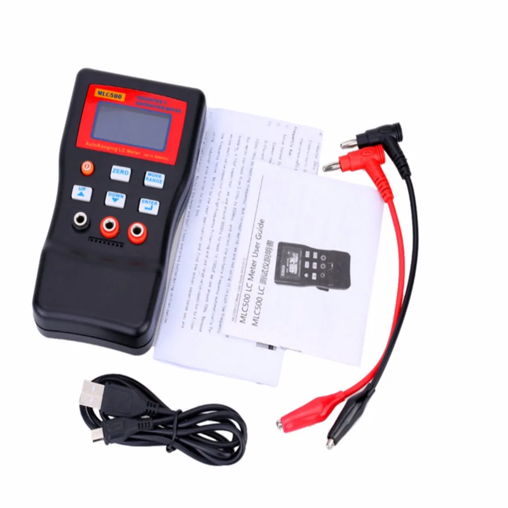 New MLC-500 High Precision Auto Ranging LC Meter Professional Capacitance Inductance Table 500 KHz Capacitance Meter