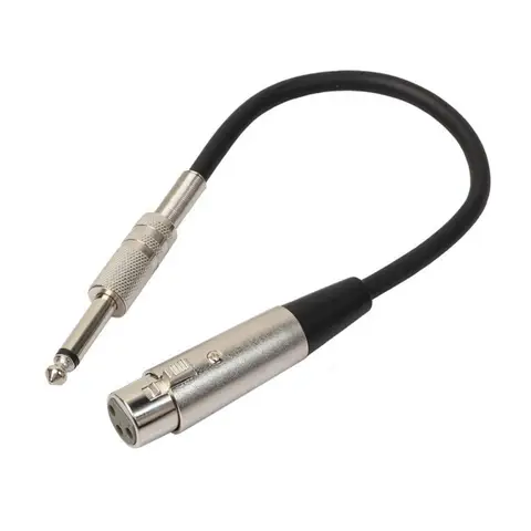 1/4 stereo Jack 6.35mm/6.5mm to 3Pin XLR Male Female Professional Audio Cable Mic Adapter Cord for Microphone Speaker Amplifier
