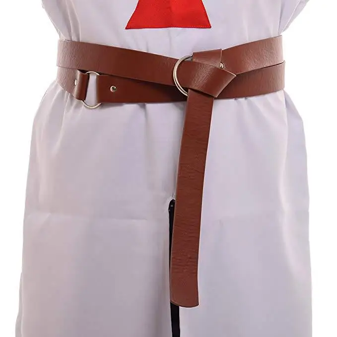 Cosplaydiy Movie Knight Blet Mens Keltische Viking Norman Lederen Riem Renaissance Gothic Victoriaanse Ridder Kostuum Riem Rekwisieten L320