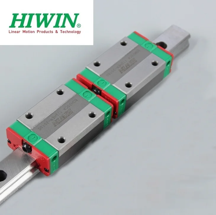 2pcs origial Hiwin rail EGR25 -L 1300mm linear guide + 4pcs EGH25CA  carriage blocks for CNC router