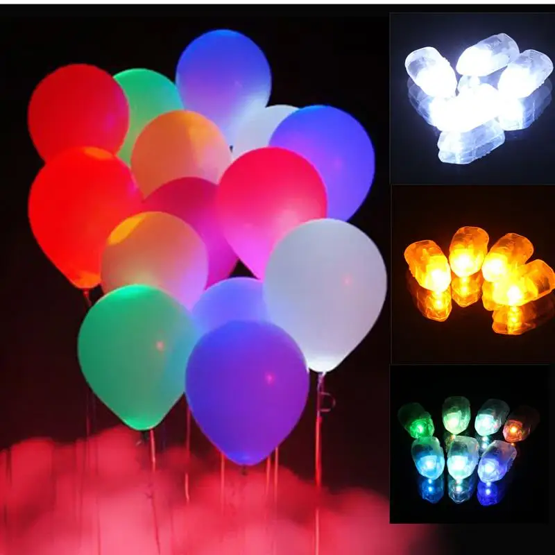 2000pcs Shiny LED Balloon Light Chinese Paper Lantern Lamp for Christmas Wedding Birthday Party Decoration