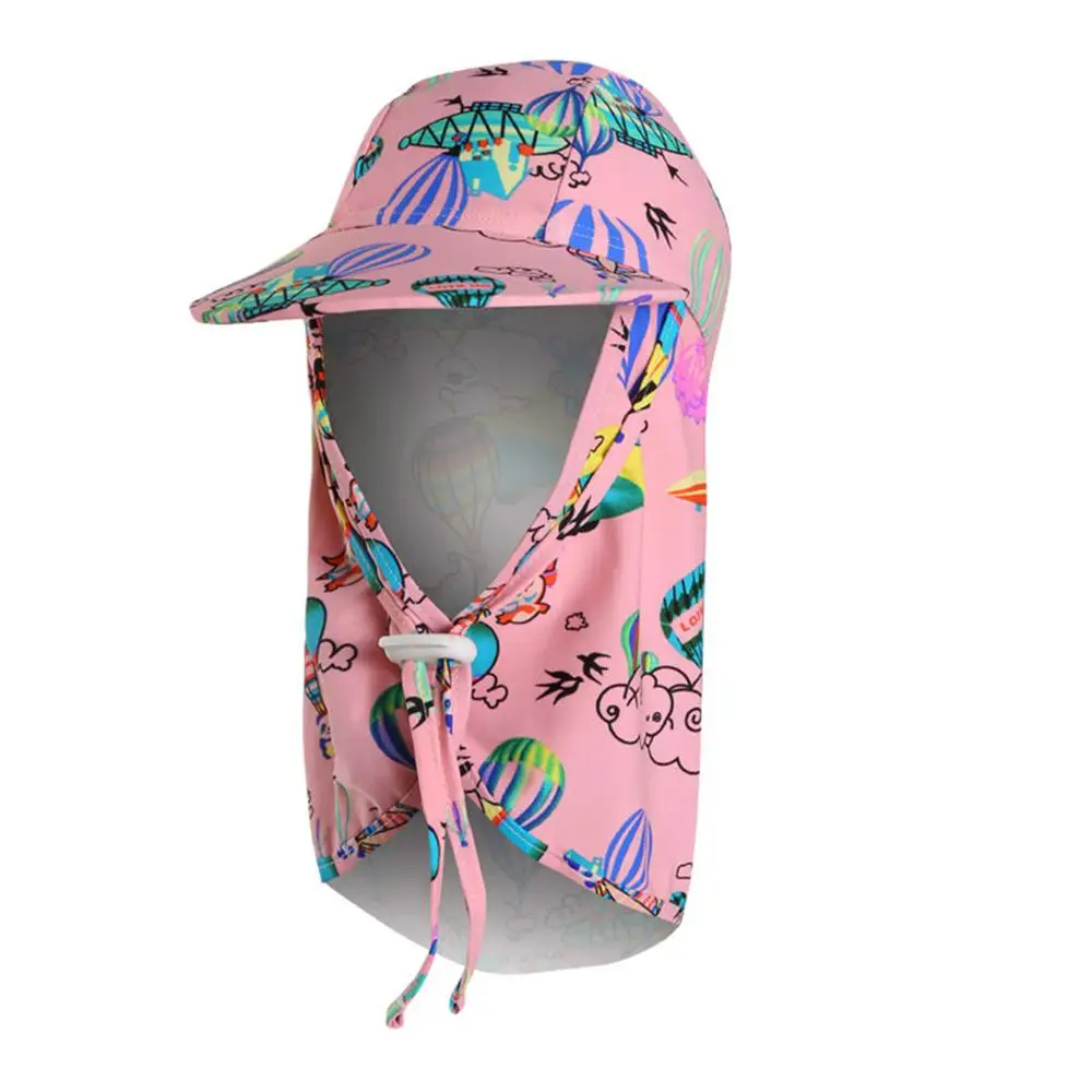 Connectyle Boys Kids Cute  Sun Protection Hat with Neck Flaps Girls Quick Dry Beach Play Summer Swim Hat