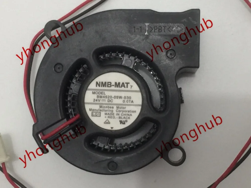 NMB-MAT BM4520-05W-B30 LQ1 الخادم التبريد مروحة DC 24V 0.07A 45x45x20mm