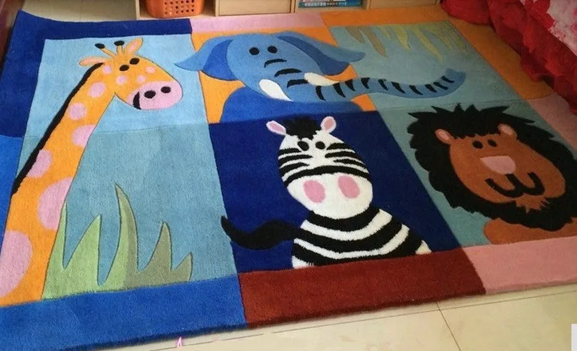 Washable rug ,Australia acrylic material ,custom for different size ,Children carpets,skid-resistance mat ,animals on carpet.