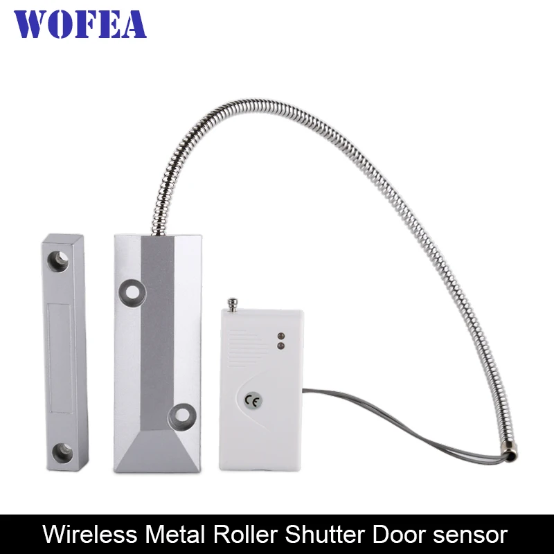 wofea Wireless Roller Shutter Door Open Detector Sensor Garage Gates Magnetic Door Window Detector 433MHz