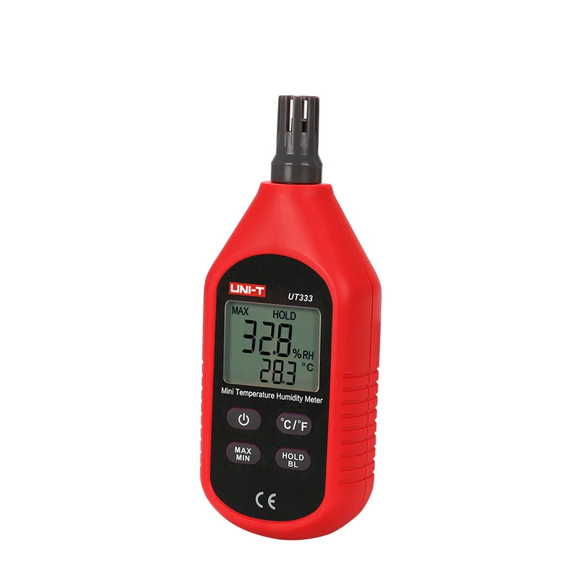 Imagem -05 - Mini Temperatura Umidade Medidor Interior e Exterior Higrômetro Sobrecarga Indicação Unidade Conversão Lcd Backlight Uni-t-ut333