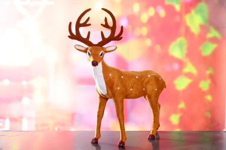 

large 40x15x50cm christmas deer toy, hard model home decoration chirstmas gift h1191