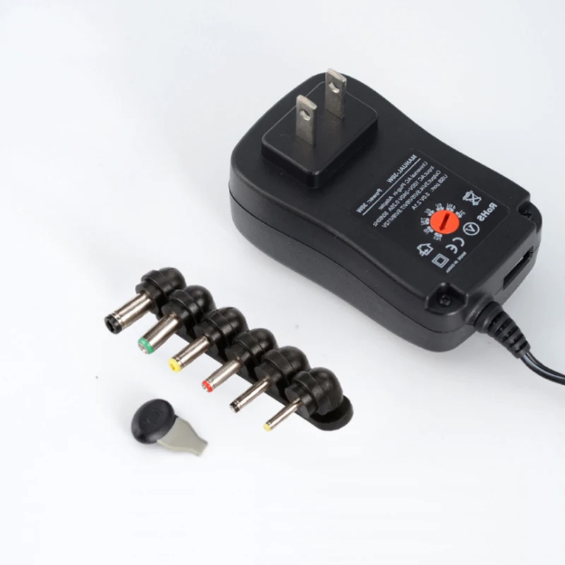 3-12V adjustable power supply, 30W monitoring multi-function power adapter