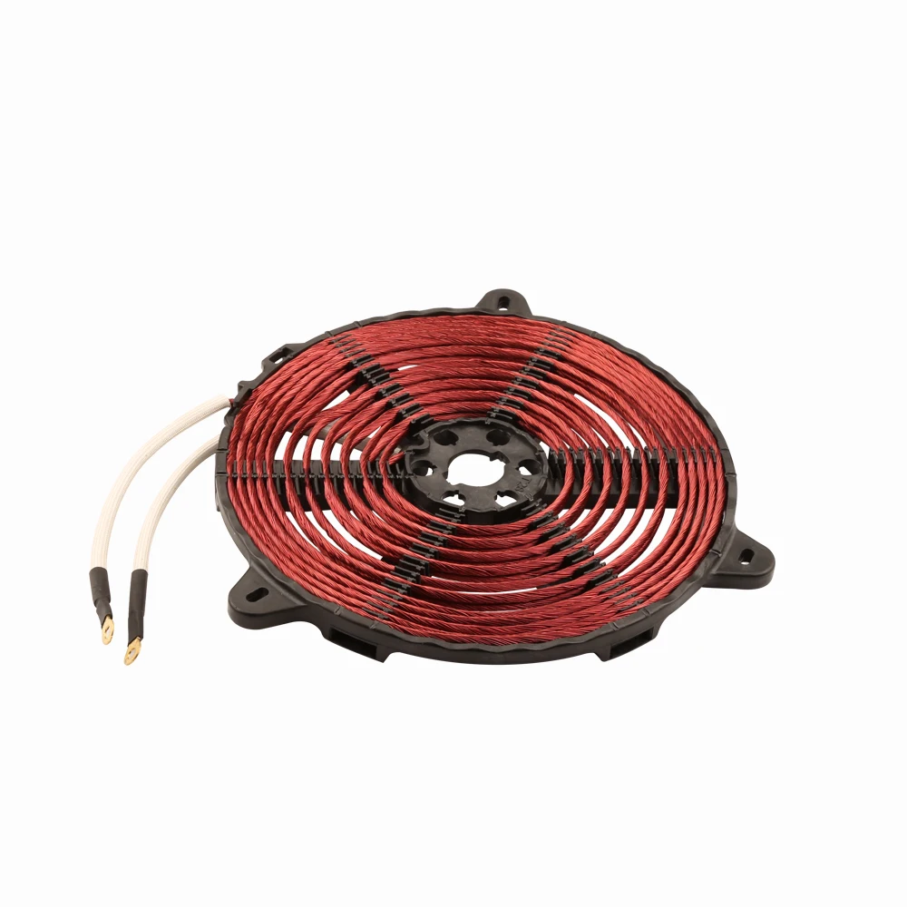 T28 2200W 188mm heat coil,enamelled copper wire induction heating coil panel ,induction cooker accessory