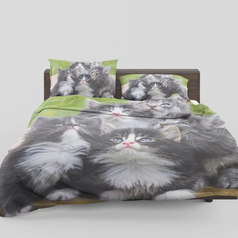 Dream NS Cute Cat Bedding Set High Definition 3D Printing Duvet Cover Accepts Customized Home Textiles Ensemble de literie