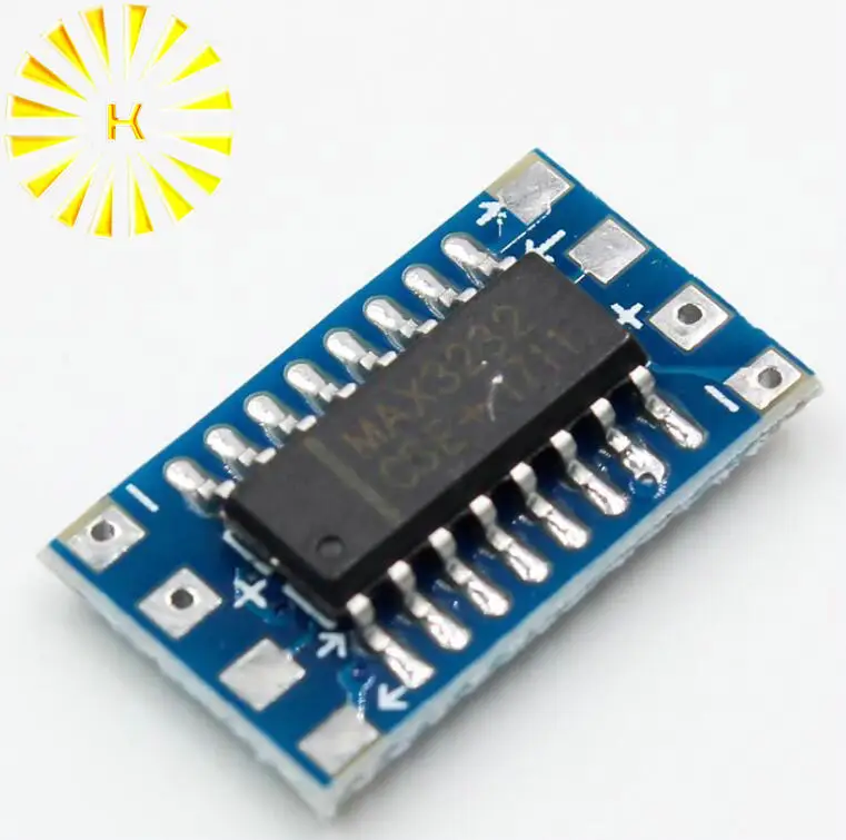 MCU Mini RS232 to TTL Converter Adapter Board Module MAX3232 3-5 V Electronic Parts Development Serial Port for arduino DIY KIT