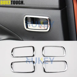 For Mitsubishi Outlander 2013 2014 2015 2016 2017 2018 Chrome Interior Door Handle Catch Cover Inner Bowl Trim Frame Decoration