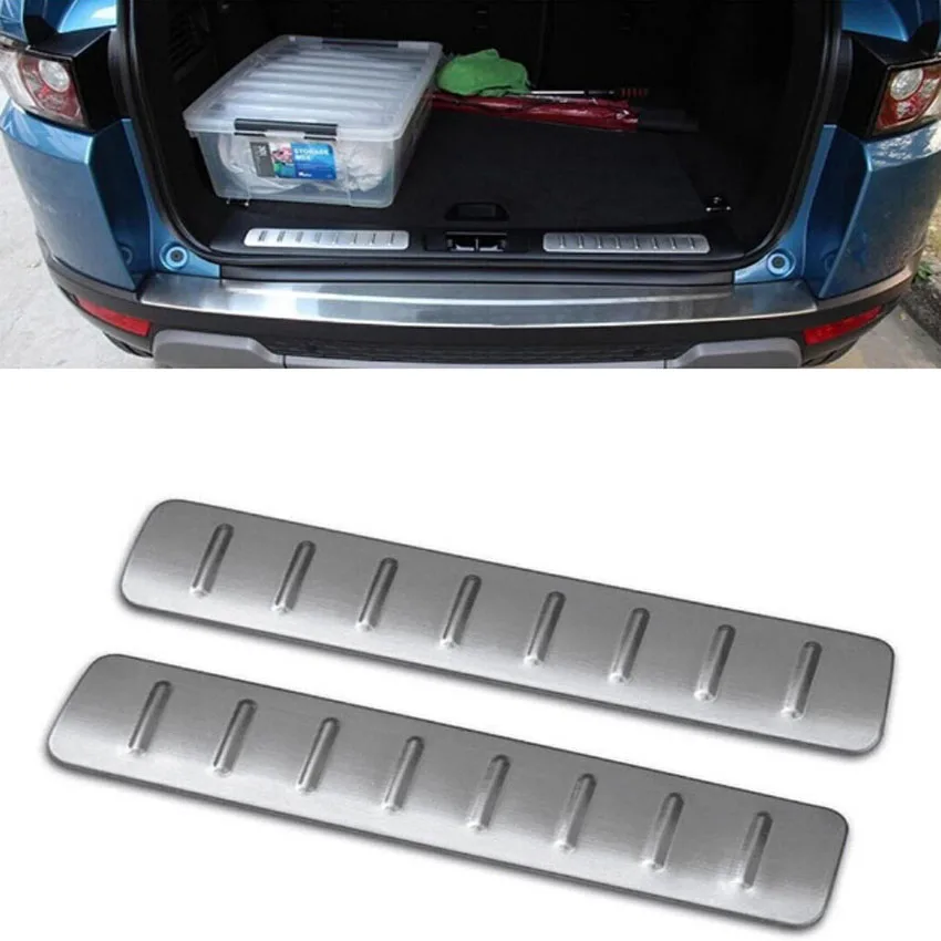 Stainless Steel Car Scuff Plate Trunk Door Sill Trim Cover Sticker For Land Rover Range Rover Evoque 2012-2015 Styling