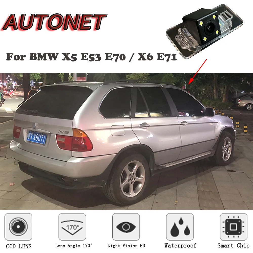 AUTONET HD Night Vision Rear View camera For BMW X5 E53 E70 / X6 E71/CCD/Backup Camera/license plate camera