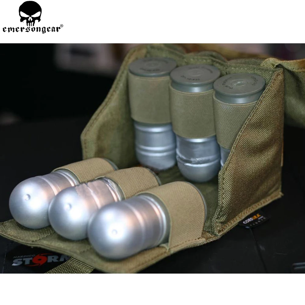 EMERSONGEAR Six Pack Grenade  Model Pouch Tactical Molle Grenade pouch FOR 40MM Airsoft Wargame EM8509