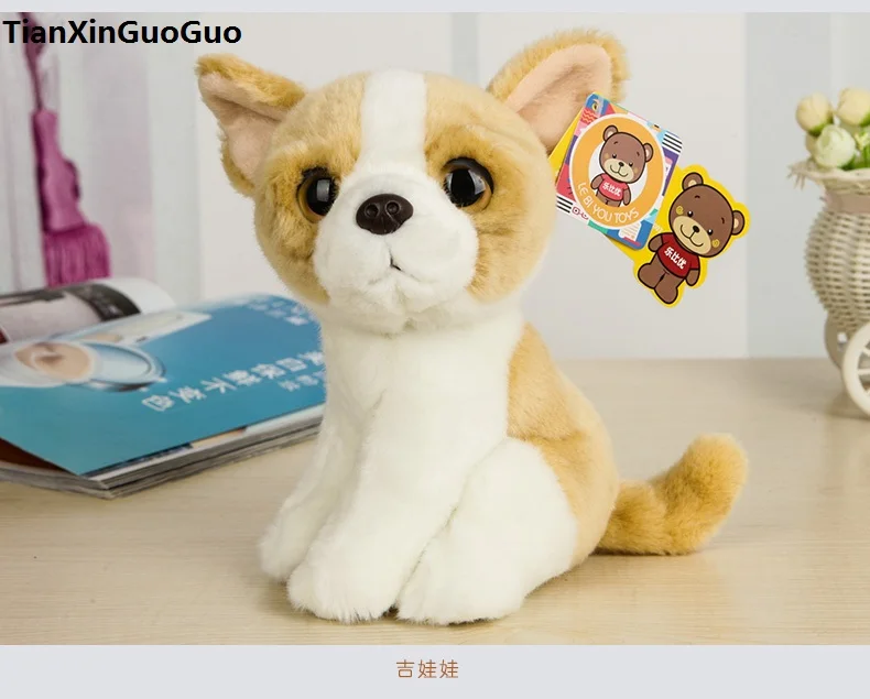 

high quality goods about 18cm lovely dog Chihuahua plush toy soft doll baby toy birthday gift s0332