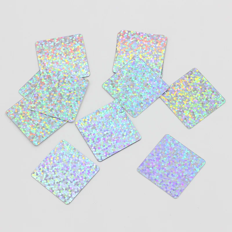 50pcs / PVC laser sequins 26mm square Sequin DIY clothing jewelry accessories