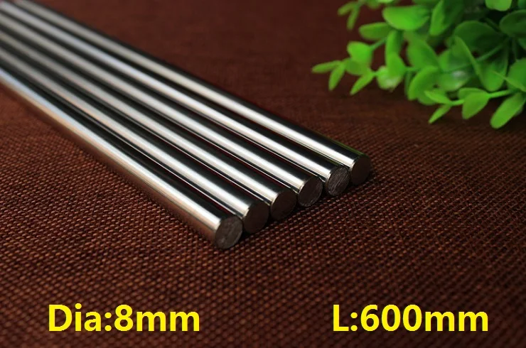 

30pcs/lot 8mm linear shaft 600mm long 8x600mm chromed plated linear shaft hardened shaft rod bar CNC router 3D printer