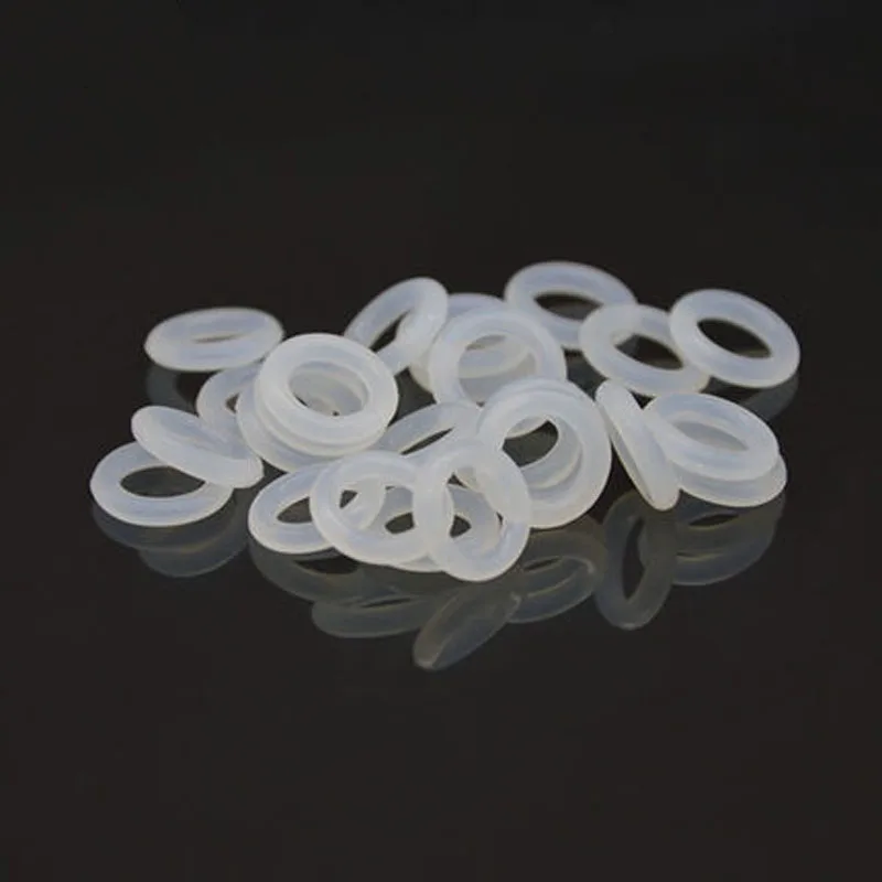 

1pcs Silicone O-ring white Wire diameter 5.7mm VMQ seal OD 235mm-370mm High temperature resistance Food contact level rubber