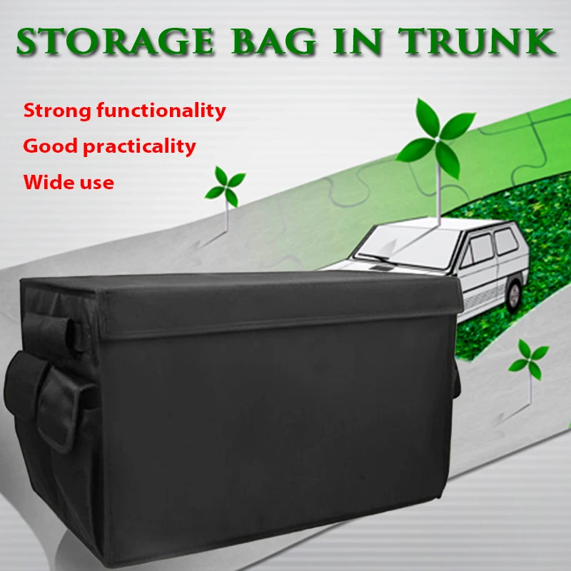 ZD 1Pc Universal Car Trunk Organizer Storage Box For BMW F30 Hyundai Lada Toyota Nissan VW Polo Mercedes Benz Skoda Accessories