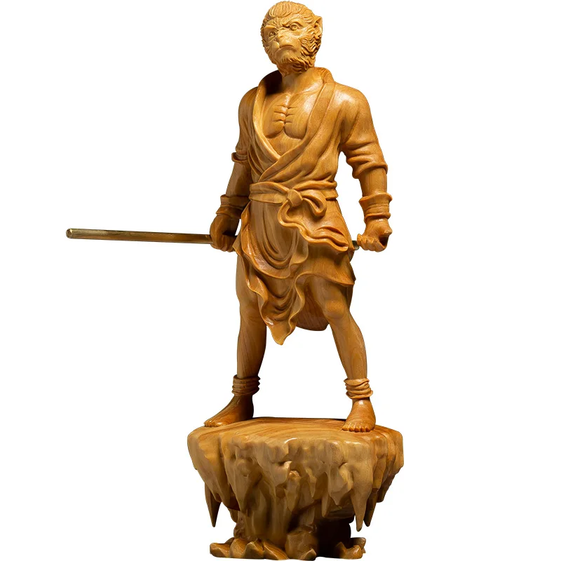 

Black Myth Wukong The Monkey King Legendary Figure, Crafted in Solid Wood, Awe-Inspiring Home Decor and Play Toy