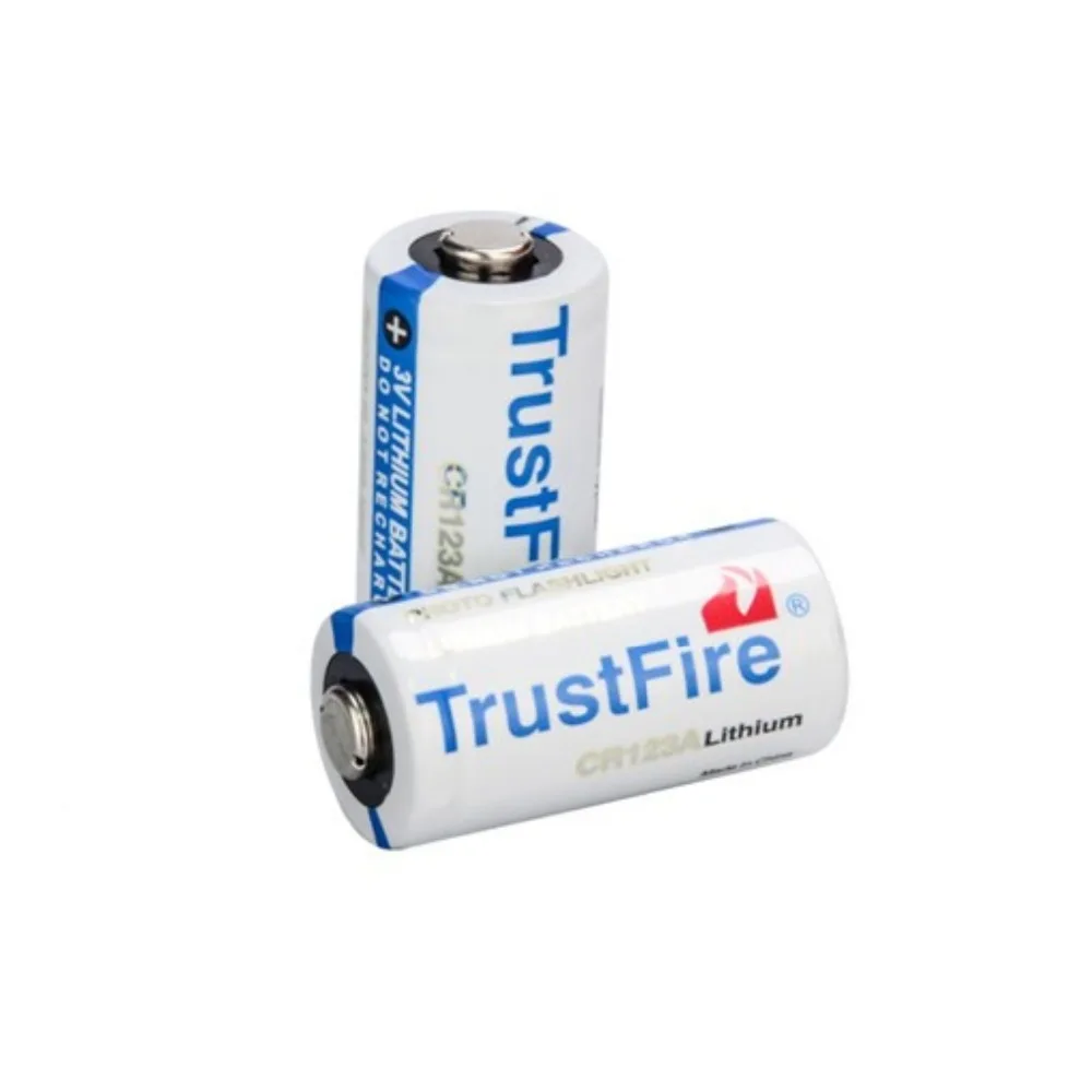 4pcs TrustFire 3V 16340 CR123A Li-ion Battery 1400mAh Real Capacity Lithium Battery for LED Flashlight Headlamp Camera