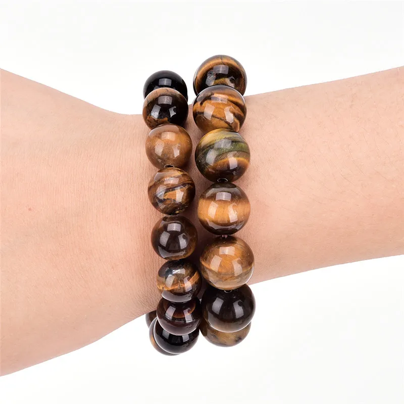 Tiger Eyes bracelet pulseras mujer Men Women 6mm 8mm 10mm 12mm 14mm 16mm 2017 Natural Stone bead Buddha Bracelets