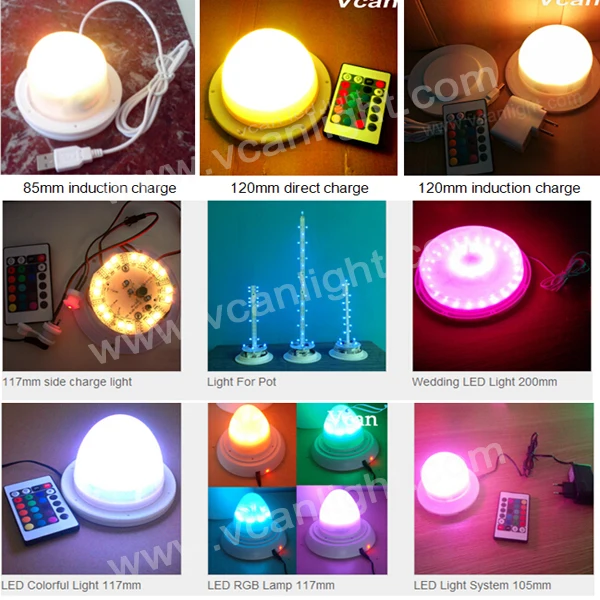 

5PCS 2023 New Product DHL Free Shipping cordless rechargeable under table lighting for weddings