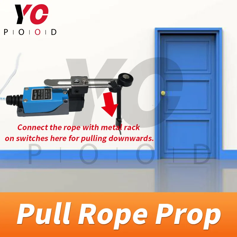 Pull Rope Prop YOPOOD Escape Room pulling the rope switches in correct order to open the 12V EM lock real life takagism game