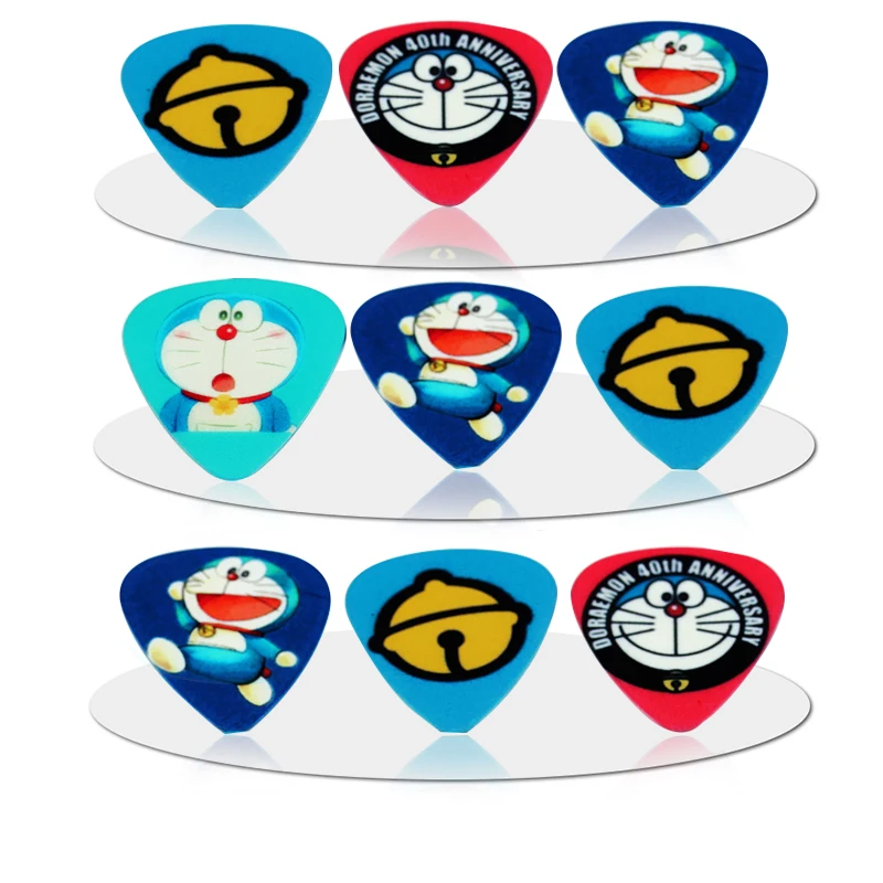 SOACH 10PCS 1.0mm high quality guitar picks two side pick ukulele guitar picks earrings DIY Mix picks Guitar Accessories ukulele