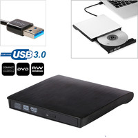 Slim External USB 3.0 DVD RW CD Writer Drive Burner Reader Player For Laptop PC