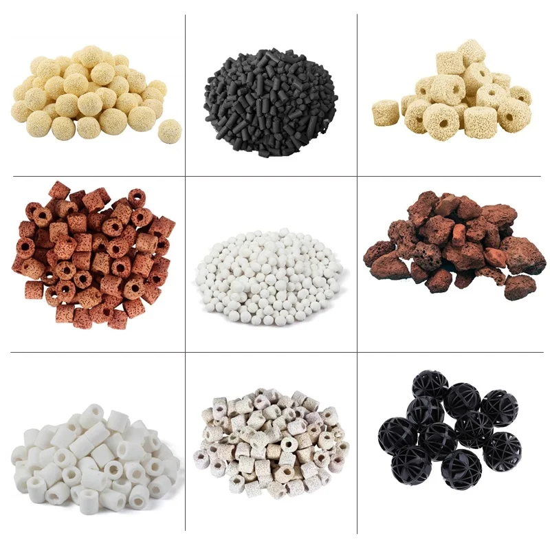 Aquarium Bio Filter Media Ceramic Porous Biochemical Filter Balls Fish Tank Nitrifying Bacteria Ring House For Water Cleaning