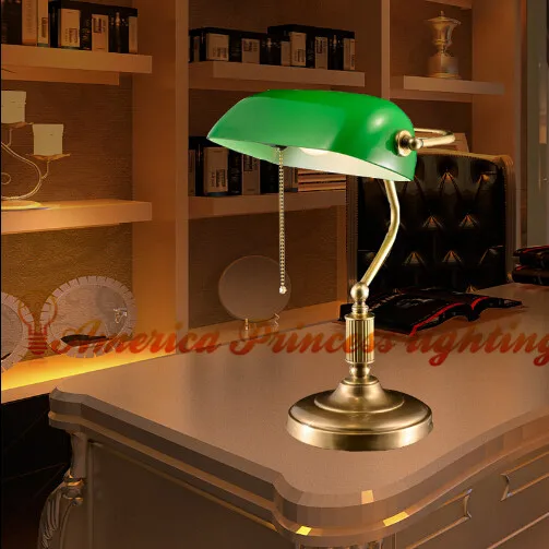 

Copper metal decorative retro small table lamp study bedroom bedside lamp, made of copper, E27, AC:90-260V