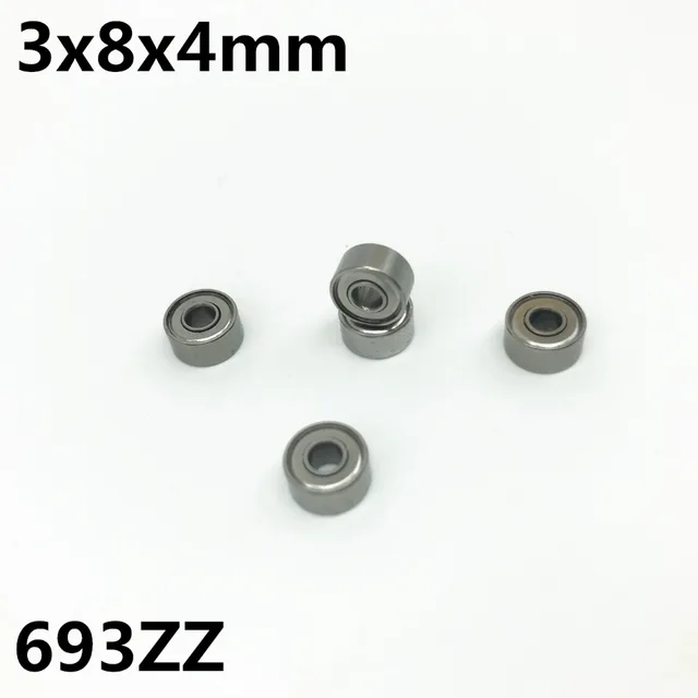 10 sztuk 693ZZ L-830ZZ 3x8x4mm łożysko kulkowe zwykłe miniaturowe łożysko wysokiej jakości 693Z