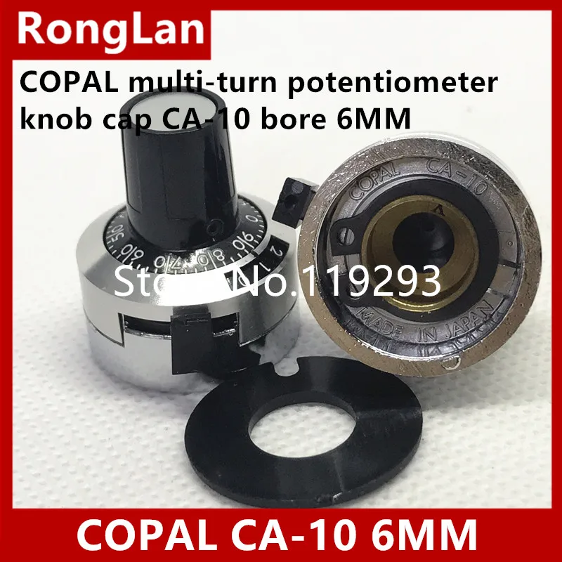 

[BELLA]COPAL Japan Science Po multi-turn potentiometer knob cap CA-10 bore 6MM--5PCS/LOT